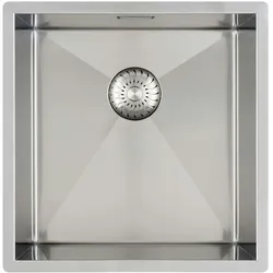 Caressi Minimalistisches Spülbecken CAPP40R6R0 44 x 44 cm, Einbauspüle, Einzelbecken