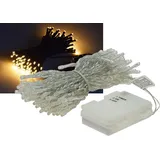 ChiliTec LED Lichterkette 10Meter 100 LEDs, IP44, für Innen und Aussen Verschiedene Modi Warmweiß