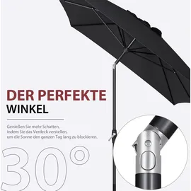 Sekey Sonnenschirm 300 x 200 cm Grau