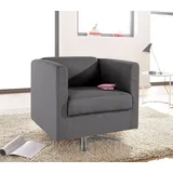 Home Affaire Drehsessel Bob Polyester 72 x 71 x 75 cm Schwarz drehbar