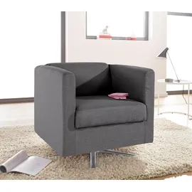 Home Affaire Drehsessel Bob Polyester 72 x 71 x 75 cm Schwarz drehbar