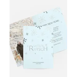 Neujahrskarten selbst gestalten mit Spruch und Fotos im Onlinedesigner bei Meine-Kartenmanufaktur.de