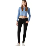 LTB Molly Jeans mit Super Slim Fit in Schwarz-W24 / L36