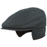 Bullani Schiebermütze Flatcap mit Ohrenklappen aus 100% Kaschmir blau 65