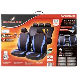 Walser Autositzbezug Dundee Collection Basic schwarz-blau