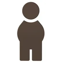 Hewi 801 Symbol Mann 801.91.01084 umbra, selbstklebend