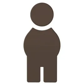 Hewi 801 Symbol Mann 801.91.01084 umbra, selbstklebend