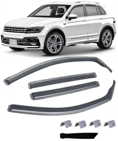 4-teiliges Set Windabweiser für VW Tiguan 2016–2024