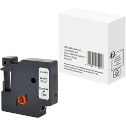 Schriftband wie Dymo S0720670 9mmx7m schwarz auf transparent