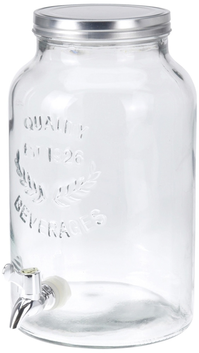 Getränkespender BEST BAR, Glas - Edelstahl - 5,5 Liter