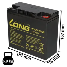 KungLong Kung Long Akku 12V 22000 mAh 1 St.
