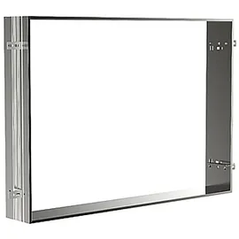 EMCO Einbaurahmen für Badezimmerspiegelschrank Prime (103 cm Breite), Rahmen für hochwertigen Lichtspiegelschrank als Unterputz-Modell, zum passgenauen und sicheren Einbau, Aluminium