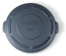 Rubbermaid Deckel mit Schnappverschluss BRUTE®, grau FG265400GRAY , Deckel für 208 Liter Abfalleimer