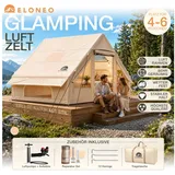 eloneo aufblasbares Zelt 4-6 Personen Beige