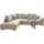luma-home Ecksofa mit Schlaffunktion, Wellenunterfederung, gemütliches L-Sofa 298 x 202 cm, Wohnzimmer, Sofas / Couches, Wohnlandschaften, Ecksofas