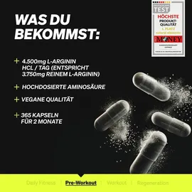 Natural Elements L-Arginin Kapseln 365 St.