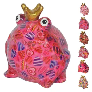 netproshop Spardose Frosch Pink Serie aus Keramik Pomme Pidou, Auswahl:Frosch-Pink-Herz