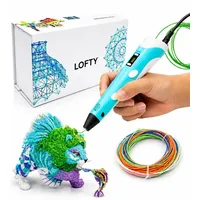 glato 3D Stift, SCRIB3D, 3D-Stift, 3D Stift, 3D Stift Set, Mit 15 Farben Kinder Set, Kindergeschenk, Blau