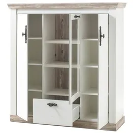 Highboard 139 x 146 x 44 cm Weiß