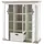Highboard 139 x 146 x 44 cm Weiß