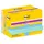 Post-it Super Sticky Notes Soulful Collection Haftnotizen extrastark farbsortiert, 12 Blöcke