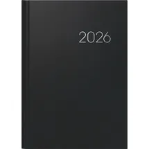 Brunnen 1079660906 Buchkalender Mod. 796 2026 A5, Kunststoff, schwarz