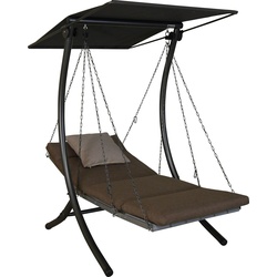 Hollywoodschaukel ANGERER FREIZEITMÖBEL "Luxus Smart olive" Hollywoodschaukeln grün (olive, olive) Hollywoodschaukeln BxTxH: 100x145x160 cm