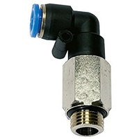 Riegler L-Steckverschraubung »Blaue Serie« lang, drehbar, G 3/8 a.,