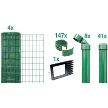 GAH Alberts Fix-Clip Pro Gartenzaun 100 m x 122 cm Grün/Stahl