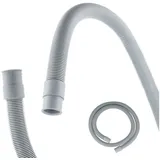 tecuro Spiral Ablaufschlauch 1,00 m x Ø 19/21 mm für Waschmaschine, Spülmaschine -