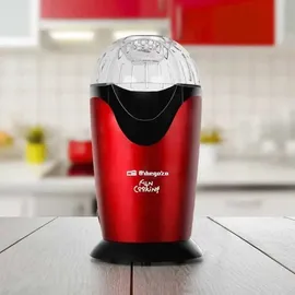 Orbegozo PA 4300 Popcorn, tragbar, ölfrei, Schnellbetrieb, Messtopf, 1000 W, Metallic-Rot