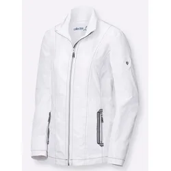 Anorak CASUAL LOOKS, Damen, Gr. 23, weiß, 100% Polyester, unifarben, Jacken