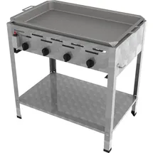 ChattenGlut Gasbräter 4-flammig 800 x 530 x 810 cm Edelstahl inkl. Pfanne