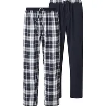 Jan Vanderstorm 2er Pack Schlafhose RAWALD dunkelblau- 52/54