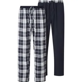 Jan Vanderstorm 2er Pack Schlafhose RAWALD dunkelblau- 52/54