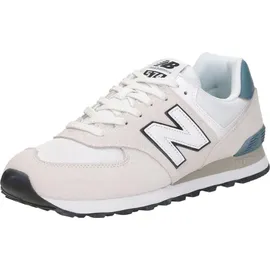 New Balance 574 Herren Weiß/Silber 42