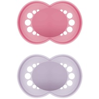 Mam Baby MAM Schnuller Original Silikon, 16+ Monate, lila/pink