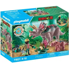 Playmobil Dinos Triceratops mit Jungtier 71821