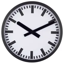 EUROTIME Funk Wanduhr 35 cm 59540-05 schwarz