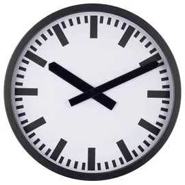 EUROTIME Funk Wanduhr 35 cm 59540-05 schwarz
