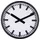 EUROTIME Funk Wanduhr 35 cm 59540-05 schwarz