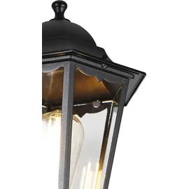 QAZQA Außenlaterne Aluminium 220 cm 2-flammig IP44 inkl. E27 schwarz