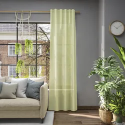 Vorhang NEUTEX FOR YOU "Libre-ECO", grün, B:142cm H:270cm, Jacquard, Polyester, Gardinen, Nachhaltig, nach Maß