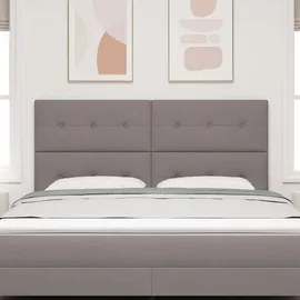 vidaXL Kopfteil mit Kopfteil Taupe 180 cm