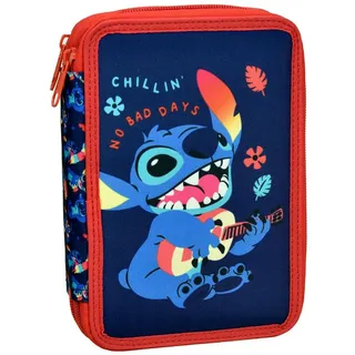 Disney Lilo und Stitch Lilo und Stitch Chillin' gefülltes Federmäppchen, zweistöckig