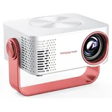 Mini Beamer Projektor - T4 LED Projektor - 1080p Full HD - WLAN/Wi‐Fi - USB/HDMI - Für Handy & Laptop - Heimkino - EU‐Stecker
