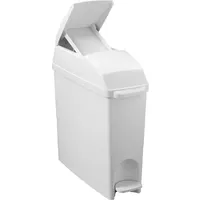 Orgavente BASICA Mülleimer weiss 18 L eckiger Mülleimer aus