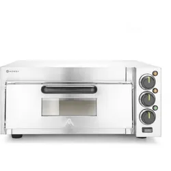Hendi Pizzaofen Kompakt mit Schamott 2 Heizelemente und 2000W