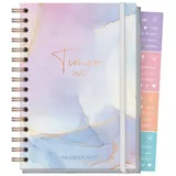 häfft® verlag Häfft-Timer Fancy 26/27 Bleu & Rosé