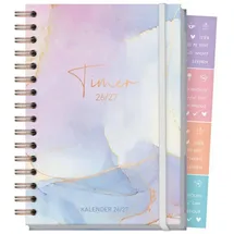häfft® verlag Häfft-Timer Fancy 26/27 Bleu & Rosé